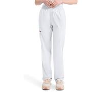 Dickies Women's Petite EDS Signature Scrubs Missy Fit Pull-on Cargo Pant, White, Medium/Petite