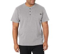 Dickies - - WS451 Heavyweight Henley pour Hommes, 3X-Large Tall, Heather Gray