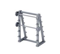 Dickly 1:20 Équipement de fitness miniature Modèle de gymnase DIY Craft Role Playing Workout Equipment Modèle pour la scène bricolage Diorama, Barre de Barre