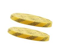 Dickly 1 Paire de Lacets de Patins de Hockey sur Glace, Plats et Larges, 10mm, pour Chaussures de Patins Artistiques, Chaussures de Sport, Patins à roulettes, Jaune, 244 Cm