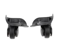 Dickly 1 Paire de Roulettes de Remplacement, Roues de Valise Pivotantes Universelles, Roulement Silencieux en PVC, Caster Tournant Antidérapant, Installation Facile, Grande Taille