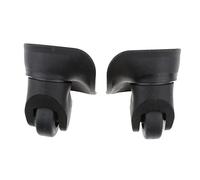 Dickly 1 Paire de Roulettes de Remplacement, Roues de Valise Pivotantes Universelles, Roulement Silencieux en PVC, Caster Tournant Antidérapant, Installation Facile, Petite Taille