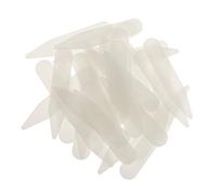 Dickly 200 Pièces 5 Cm Baleines de Col En Plastique pour Chemises pour Hommes Inserts de Renfort Beige