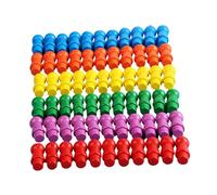 Dickly 66 pièces d'échecs en bois, fournitures de, jouet pour enfants, pions multicolores en bois pour jeu éducatif