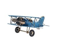 Dickly Avion Biplane de, Collection de Collection Rétro Décoration Modèle Avion Avion En Métal pour Le Bureau de D'entrée de La Chambre, Bleu