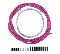 Dickly Brake Cable Housing Mountain Bicycle Cycling, Package Includes: Brake Cables, Brake Housing, Ferrules, Cable End, Mauve