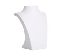 Dickly Collier Bijoux d'affichage Buste Show Rack Creative Collier Holder Bijoux Stand Mannequin Modèle Buste pour comptoir de vitrine, Blanc 14x10.5x19.5 Cm