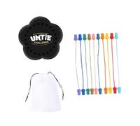 Dickly Jouet de démêlage de corde, jouet de tri de nœuds de corde, jouet de bureau interactif, dénouer le nœud, jouet de Puzzle de corde pour enfants et