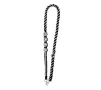 Dickly Longes de Téléphone Portable, Bandoulière en Macramé Boho, Sangle D'épaule Douce Tissée, Jolie Chaîne de Téléphone de Marguerite pour étui de, Noir