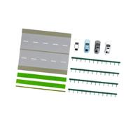 Dickly Modèle de garage de voiture de la scène routière 1:64 Affichage Carie de caractéristique de voiture Modèle de stationnement Scène pour les adultes, Vert