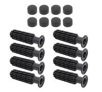 Dickly Poignées de Football de Table avec Bouchons D'extrémité, 8 Pièces, Poteau Pratique, Portable, Facile à Utiliser, Remplacement Octogonal, Accessoires P