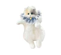 Dickly Pouchle de Chat en Peluche de Jour réaliste pour Faire du Shopping des Vacances en Cadeaux Quotidiens, Cravates Bleues