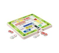 Dickly Puzzle de voiture à glissière, jeu éducatif pour enfants et adolescents, 15 Voitures