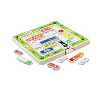 Dickly Puzzle de voiture à glissière, jeu éducatif pour enfants et adolescents, 22 Voitures