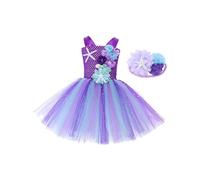 Dickly Robe Sirène pour Filles, Jupe Sirène En Tulle, Robe de Princesse pour Faire Semblant de Jouer, M