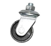 Dickly Roulettes génériques pour cric de sol, accessoire de remplacement, roues noires, roulettes horizontales en métal pour cric de 4 tonnes