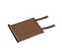 Dickly Tapis de Dés, Porte-dés à Fermeture éclair, Sac de Dés à Défilement En PU, Plateau de Dés pour Dés, Jeux de Table, Réunions de Famille, brun