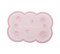 Dickly Tapis de Tableau de Bord de Voiture générique Robuste antidérapant, Tapis antidérapant pour appareils électroniques, clés de Lunettes de Soleil, Petit Lotus Rose