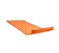 Dickly Tapis flottant avec support de piscine, flotteurs pour adultes, radeau de piscine, jouet aquatique, tapis d'eau pour lac et rivière, orange et vert