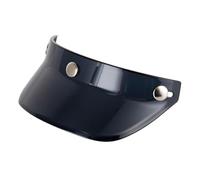 Dickly Visière de Casque, Pare-Soleil à 3 Boutons-Pression, Protection Solaire à Visage Ouvert pour Casques Rétro, Remplacement Direct, Noir