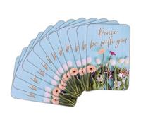Dicksons Lot de 12 marque-pages chrétiens inspirants pour encouragement 6,3 x 9,4 cm Motif floral Peace Be with You