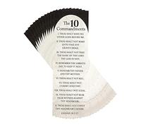 Dicksons The 10 Commandments Lot de 12 marque-pages Noir et Blanc 15,2 cm