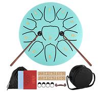 DICLLY Steel Tongue Drums,6 pouces 11 Tons Mini Tambour Handpan D Key Percussion Steel Drum Kit,Pour Débutants/Adultes/Enfants,Livré Avec le Sac,Des Maillets et Des Médiators