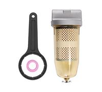 DICMIC Ensemble de filtre de réservoir de carburant 496 avec e remplacement pour essence et diesel, séparateur d'eau 30 microns, max 25 Gpm, 150 Psi avec bouchon supérieur NPT de 1 pouce