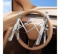 DICMKY Support de volant de voiture pour ordinateur portable - Hauteur réglable - Pour ordinateur portable et tablette - Support pliable et portable pour ordinateur portable - Accessoires pour station