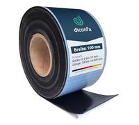 diconfa Bande de Caoutchouc AUTOCollante 100mm 10cm de Large - ÉPAISSEUR 0,5mm à 10mm Longueur 0,05 à 10m ==> 50mm 5cm de Long, 8mm épais - Tapis en Caoutchouc au mètre Fortement adhésif