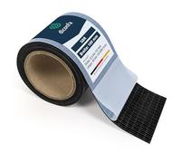 diconfa Bande de Caoutchouc AUTOCollante 100mm 10cm de Large - ÉPAISSEUR 0,5mm à 10mm Longueur 0,05 à 10m - 400mm 40cm de Long, 8mm épais - Tapis en Caoutchouc au mètre Fortement adhésif