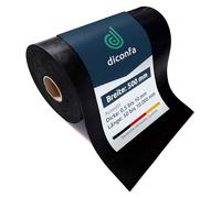 diconfa Bande de Caoutchouc Largeur 500mm 50 cm - ÉPAISSEUR 1 à 10 mm - Longueur 0,05 à 10 m - 6000 mm 600 cm de Long, 6 mm d'épaisseur - Tapis en Caoutchouc Vendu au mètre antidérapant