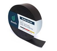 diconfa Bande de Caoutchouc Largeur 60mm 6 cm - ÉPAISSEUR 1 à 10 mm - Longueur 0,05 à 10 m - 2400 mm 240 cm de Long, 3 mm d'épaisseur - Tapis en Caoutchouc Vendu au mètre antidérapant