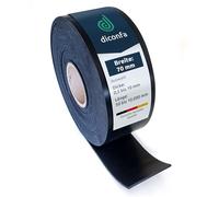 diconfa Bande de Caoutchouc Largeur 70mm 7 cm - ÉPAISSEUR 0,5 à 10 mm - Longueur 0,05 à 10 m - 6000 mm 600 cm de Long, 5 mm d'épaisseur - Tapis en Caoutchouc Vendu au mètre antidérapant