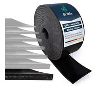 diconfa Bande en Caoutchouc avec Insert renforcé ÉPAISSEUR 10mm Largeur de 20 mm à 1400 mm - Longueur de 0,05 m à 10 m - SÉLECTION : 40 mm x 2500 mm x 10 mm -Universel Robuste résistant SBR