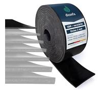 diconfa Bande en Caoutchouc avec Insert renforcé ÉPAISSEUR 2mm Largeur de 20 mm à 1400 mm - Longueur de 0,05 m à 10 m - SÉLECTION : 100 mm x 2000 mm x 2 mm -Universel Robuste résistant SBR