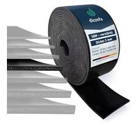 diconfa Bande en Caoutchouc avec Insert renforcé ÉPAISSEUR 5mm Largeur de 20 mm à 1400 mm - Longueur de 0,05 m à 10 m - SÉLECTION : 120 mm x 10000 mm x 5 mm -Universel Robuste résistant SBR