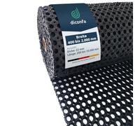 diconfa Caillebotis Caoutchouc sur Mesure - 400 à 1500mm Large - 0,2 à 10m Long==> 0,6m x 4,2m (60cm x 420cm) Tapis de propreté au mètre antidérapant Contre l'eau, la Neige et la Glace
