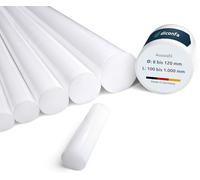 diconfa POM barre ronde naturel blanc SUR MESURE - Diamètre : 8 à 120mm - Longueur : 100 à 1000mm - Ø 35mm, 580mm long - Barre ronde en plastique Matériau rond - Industrie Commerce Privé
