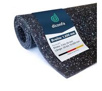 diconfa Tapis de Protection des constructions Largeur 1200 mm 120 cm 1,2 m - ÉPAISSEUR 3 à 20mm - Longueur 0,05 à 10m - SÉLECTION : 500 mm 50 cm 0,5 m de Long, 12 mm Caoutchouc antidérapant