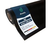 diconfa Tapis en Caoutchouc Largeur 1800mm 180 cm 1,8 m - SÈLETION: ÉPAISSEUR 1 à 10 mm Longueur 0,05 à 10 m Choisi 50 mm (5 cm) de Long, 2 mm d'épaisseur - SBR au mètre antidérapant