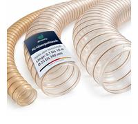 diconfa Tuyau d'aspiration en PU 0,4 mm, diamètre 75 mm, 3 m de long | Transparent - diamètre intérieur : 25 à 300 mm, longueur : 0,1 à 10 m - pour la poussière, l'air et les copeaux