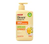 DICORA URBAN FIT Dicora Uf Shower Gel Vit E Mango&Avocado 825 ml pour adultes, usage quotidien, format pratique