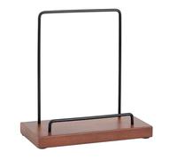 DICOSMETIC 1 support de rangement en bois et vinyle pour albums de musique - Avec ferrures en fer - Marron selle - Pour la décoration de la maison et du bureau