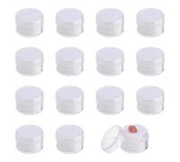 DICOSMETIC 15 pièces Transparent Boîtes D'Affichage de Pierres Précieuses en Plastique 29.5mm/1.16" Boîtes de Présentation Rond pour Pierres Précieuses avec Blanc éponge à l'intérieur