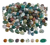 DICOSMETIC 172 pièces de Perles en Agate Naturelle de l'Inde Perles de Pierre en Puce Irrégulières en Pierre de Roche en Vrac pour la Fabrication de Bijoux de Bracelet Collier Boucle d'oreille