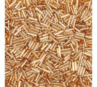 DICOSMETIC 2000 Pièces Perles De Verre Type Blé Bugle Perles De Grains Tubes Argentées Longues 6x2mm Pour Fabrication De Bijoux Boucle D'oreille Bracelet Collier, Diamètre Du Trou: 0.5mm
