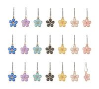 DICOSMETIC 42 Pièces de Breloques à Tirette en Forme de Fleur en Alliage de Fleur Décoratives pour Fermeture Éclair Prolongateurs de Tirette pour Couture DIY Robes Artisanat de Tailleur Sacs à Dos