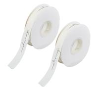 DICOSMETIC 70 Verges X 19mm Ruban Gros Grain en Polyester I Love You Rubans de la Saint Valentin Ruban Floral Blanc Ruban Imprimé avec des Mots pour Emballage de Cadeau Mariage Bouquet 2 Roulette