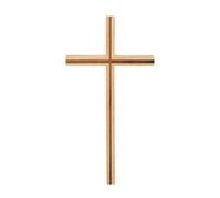 DICOSMETIC Beige croix murale en bois pour mur 10.04x5.12x0.79 chrétiens croix mur décor grande croix pendue creuse pour église maison décor de pâques, trou: 16x8mm